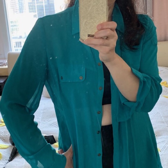 le chateau Sheer Blouse - Picture 2 of 4